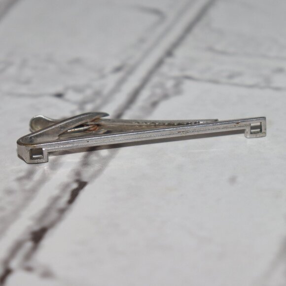 ✨ Vintage Silver Hickok Tie Clip (1.25") - Picture 1 of 4